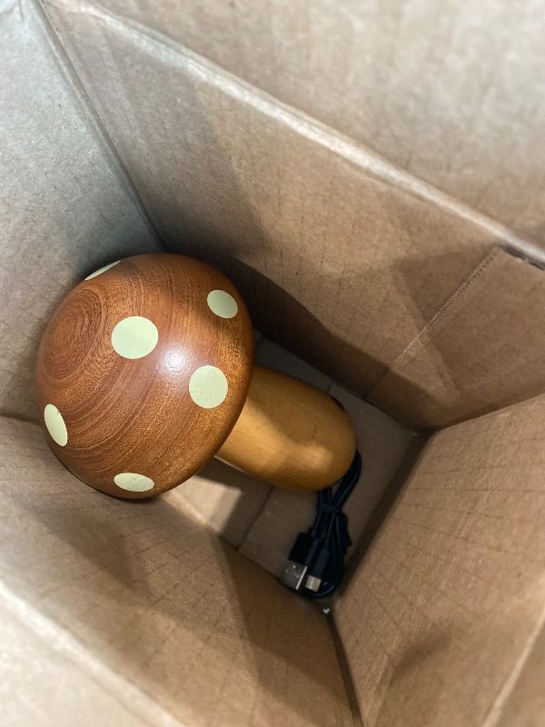 Photo 1 of *Untested*
LONRISWAY LED Wooden Mushroom Lamp for Bedroom,Portable Cordless Touch Switch Small Rechargeable Battery Operated Lamp,Stepless Dimming, Night Light for Birthday Gifts