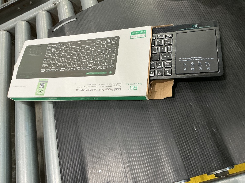 Photo 1 of (Dual Mode) Rii RT518S Wireless and Bluetooth 2-LED Color Backlit Multimedia Keyboard with Multi-Touch Big Size Trackpad,Rechargable Keyboard for Android TV Box,PC,Tablets,Smart TV, HTPC, IPTV,Windows