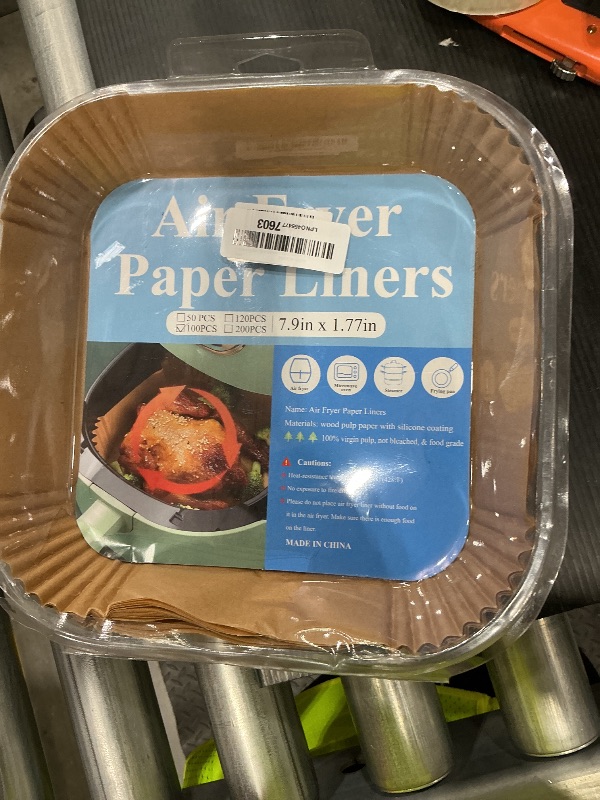 Photo 1 of [3-Size] Air Fryer Disposable Paper Liner Compatible with COSORI Air Fryer Toaster Oven, Non-stick Air Fryer Parchment Paper Baking Accessories