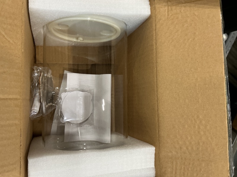 Photo 1 of 1.2 Gallon Large Glass Drink Dispenser For Parties, Beverage Dispenser with Bamboo Wood Stand and Stainless Steel Spigot, Juice, Lemonade, Water jug dispenser, Laundry Detergent Dispenser (1 PACK)