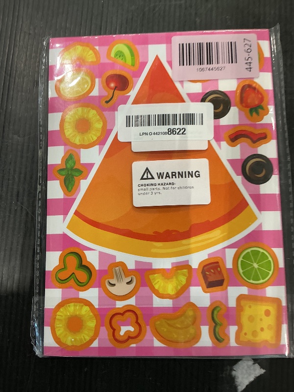 View 2 of 24 Sheets Make A Pizza Stickers for Kids, Make Your Own Stickers, Pizza Parties Cute Party Favors Decorations, DIY Arts Birthday Games Family Night