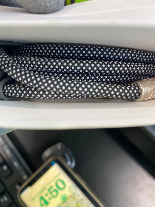 Photo 1 of "{
}USB C to USB C Cable 10FT 240W, 180°Rotating USB C Cable Braided Type C Charger Cable Fast Charge for iPhone 16/16Pro/16Plus/16ProMax,MacBook Air,iPad Pro,Pixel,Samsung Galaxy S23/S24 Ultra-Black