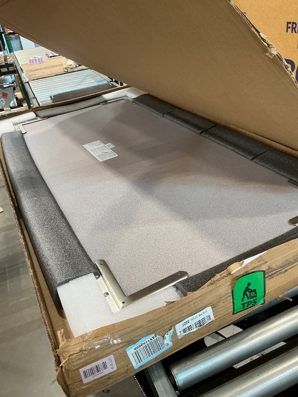 Photo 1 of *MISSING ITEMS UNKNOWN*
FDP Rectangle Activity School and Classroom Kids Table (30 x 60 inch), Toddler Legs, Adjustable Height 15-24 inches - Gray Top and Blue Edge