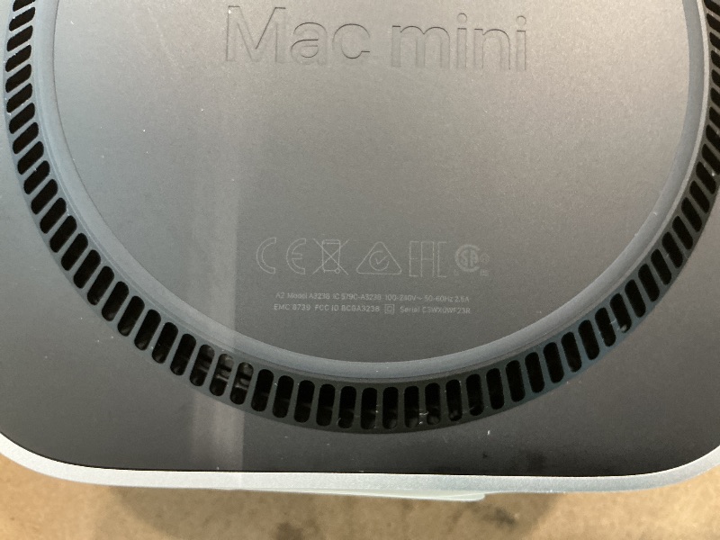 Photo 1 of **UNTESTED**
Apple 2024 Mac mini Desktop Computer with M4 chip with 10?core CPU and 10?core GPU: Built for Apple Intelligence, 16GB Unified Memory, 512GB SSD Storage, Gigabit Ethernet. Works with iPhone/iPad