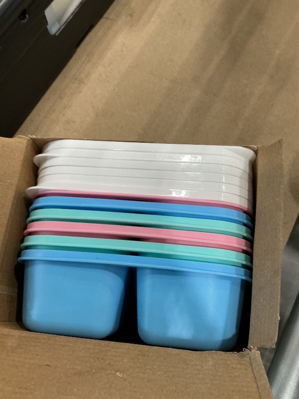 Photo 1 of *USED*
Canfanni 6 Pcs Snack Box Container Set, Reusable 3&4 Compartment Meal Prep Snack Containers for Adults Kids Toddler, BPA-Free Divided Lunchable Container for School, Work and Travel (5 Color)