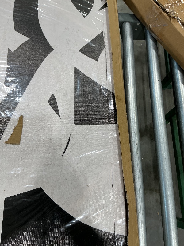 Photo 1 of ***MAJOR DAMAGE*** ***READ CLERK NOTES*** Black and White Abstract Wall Art Mid Century Wall Decor Geometric Art Posters Large Framed Wall Prints for Living Room Bedroom 29x58 Inch