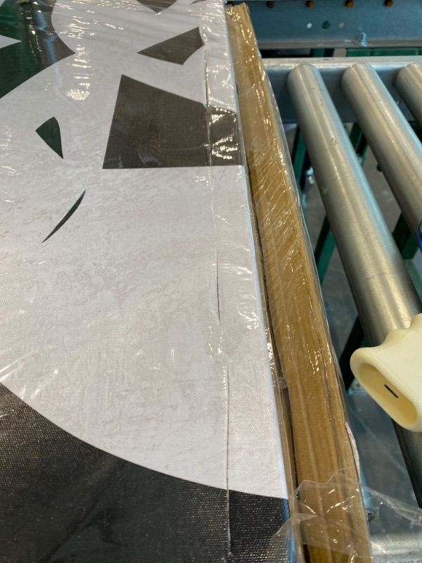 Photo 1 of ***MAJOR DAMAGE*** ***READ CLERK NOTES*** Black and White Abstract Wall Art Mid Century Wall Decor Geometric Art Posters Large Framed Wall Prints for Living Room Bedroom 29x58 Inch