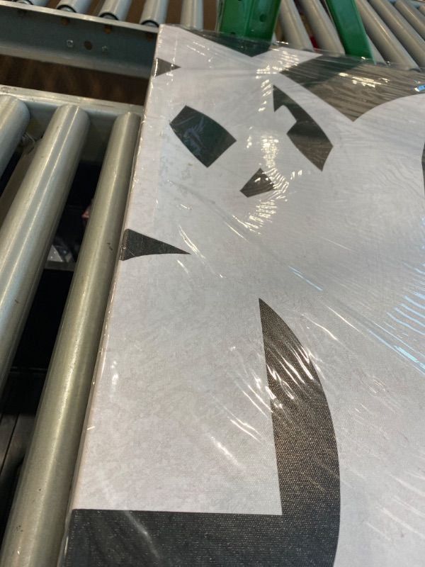 Photo 1 of ***MAJOR DAMAGE*** ***READ CLERK NOTES*** Black and White Abstract Wall Art Mid Century Wall Decor Geometric Art Posters Large Framed Wall Prints for Living Room Bedroom 29x58 Inch