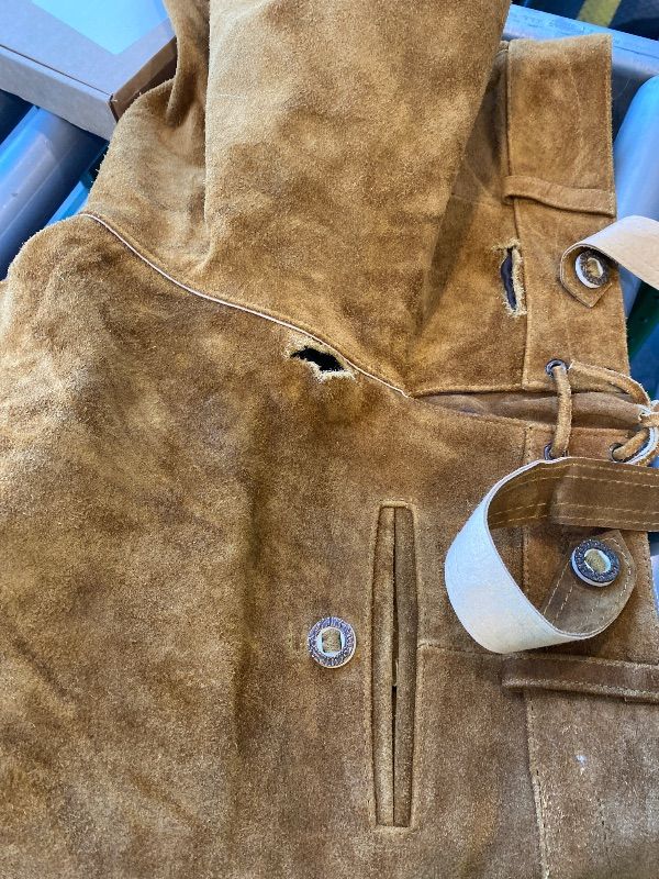 Photo 1 of ***SEE CLERK NOTES*** BAVARIA TRACHTEN Lederhosen Men - Genuine Leather German Lederhosen for Men - Leiderhausen for Men - Light Brown - Short