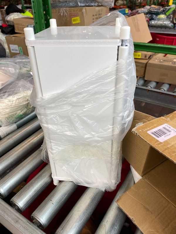 Photo 1 of ***MAJOR DAMAGE*** Kitsure Toilet Paper Holder Stand – Compact Bathroom Storage Cabinet for Extra Rolls and Small Items, Bathroom Organizers and Storage for Small Spaces, Over The Toilet Storage Cabinet, 31.0" H, White