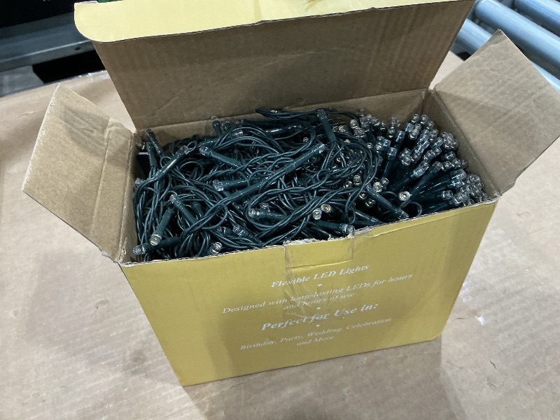 Photo 1 of 2 Pack 480 LED Solar String Lights for Outside, 170 FT Super Long Solar Chrismas Lights Outdoor with 8 Modes & Memory Function, Waterproof Twinkle Light for Xmas Tree Party Decorations (Warm White)