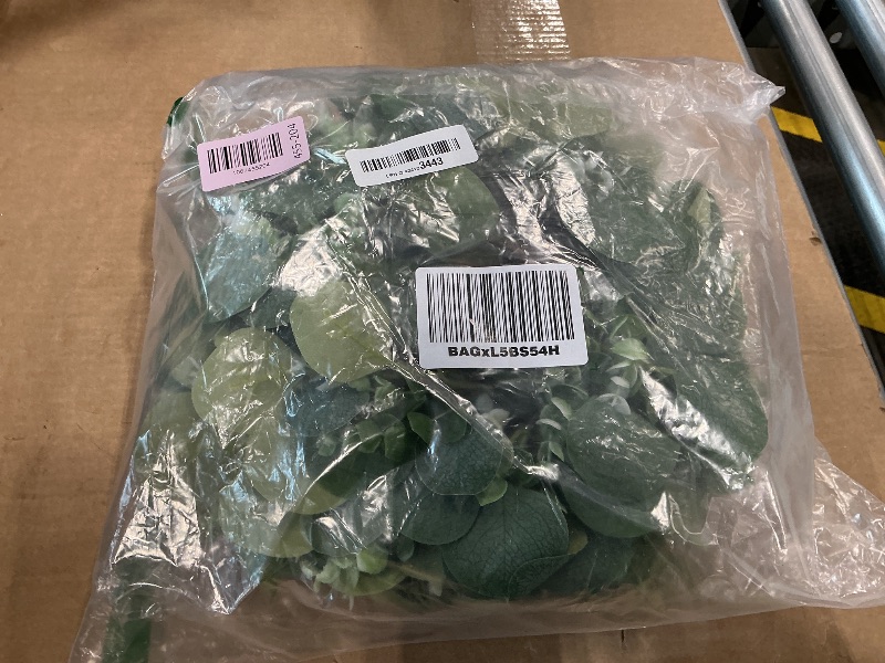 Photo 1 of 10 Pcs Candle Rings Eucalyptus Wreath, 9.8 Inch Green Artificial Eucalyptus Leaves Wreaths Candle Wreath Rings for Wedding Home Door Window Wall Tabletop Indoor Wreaths Decorating