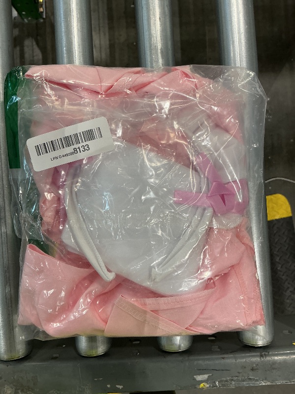 Photo 1 of **Missing Pieces**
TOKYO REVENGERS Adjustable Retro Ruffle Maid Costume Apron Pockets With French headdress Socks set(Style2 Pink)