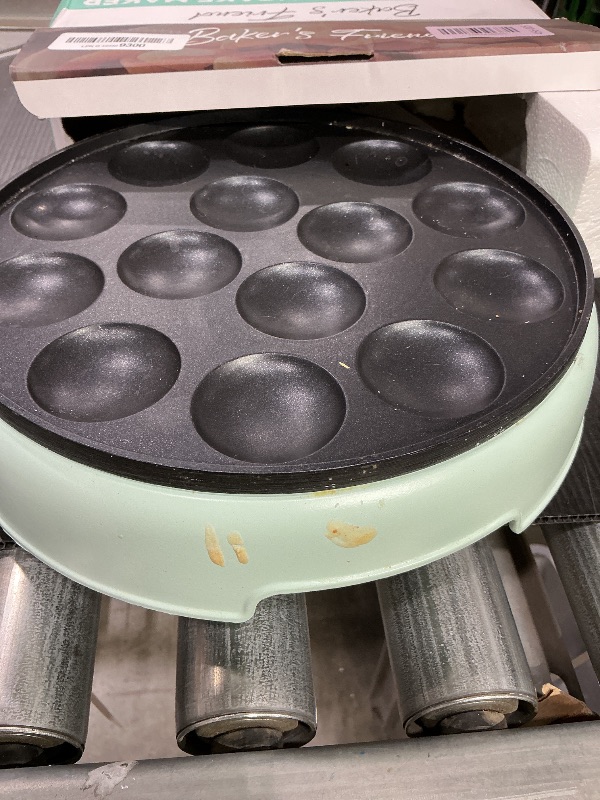 Photo 1 of ***SEE CLERK COMMENTS*** Baker's Friend Mini Pancakes Maker Machine, Dutch Mini Pancake Griddle, 14 Holes Electric Poffertjes Pan, Ideal for Breakfast, Snacks, Desserts & More