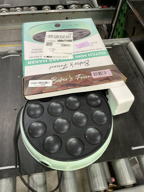 Photo 1 of ***SEE CLERK COMMENTS*** Baker's Friend Mini Pancakes Maker Machine, Dutch Mini Pancake Griddle, 14 Holes Electric Poffertjes Pan, Ideal for Breakfast, Snacks, Desserts & More
