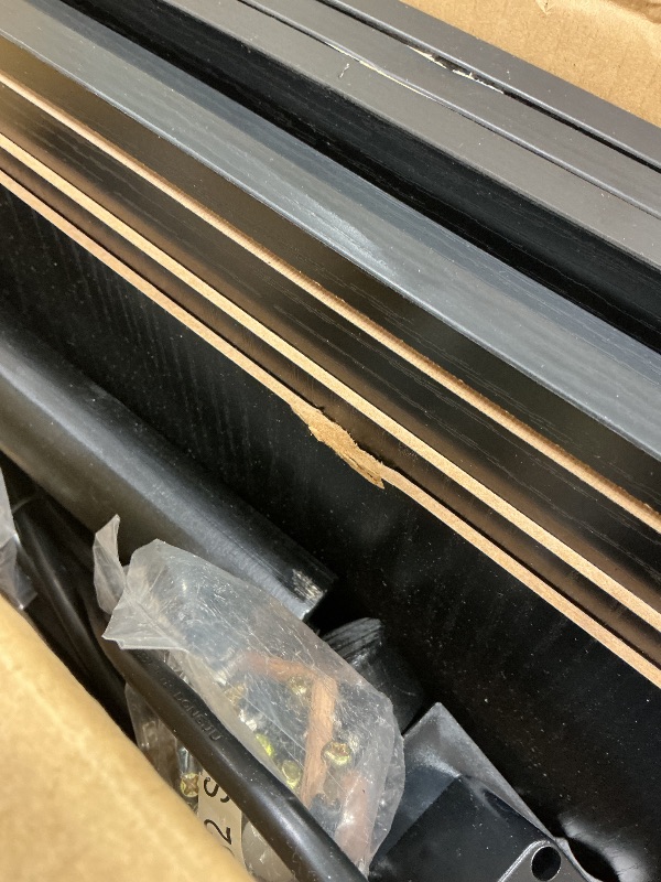 Photo 1 of ***SEE CLERK COMMENTS*** Fultyle Fluted Black Nightstand with Charging Station, Mid Century Modern Bedside Table with Drawers and Outlet,Side Tables Living Room, Wooden Night Stand for Bedroom, Office (Black)