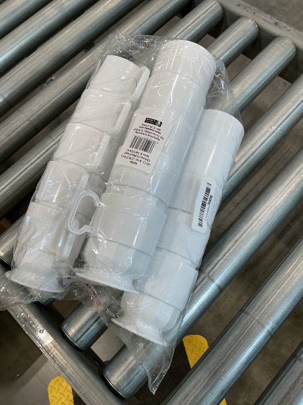 Photo 1 of ***SEE CLERK COMMENTS*** Party Essentials 8-Ounce Hard Plastic Coffee Cup/Tea Mug with Handle, 20-Count, Deluxe White