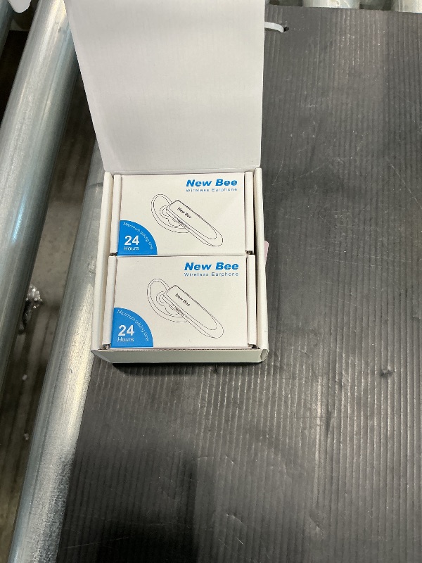 Photo 1 of [2 Pack] Bluetooth Earpiece Wireless Handsfree Headset V5.0 24 Hrs Driving with Mic 60 Days Standby Bluetooth Headset for iPhone Android Samsung Driver