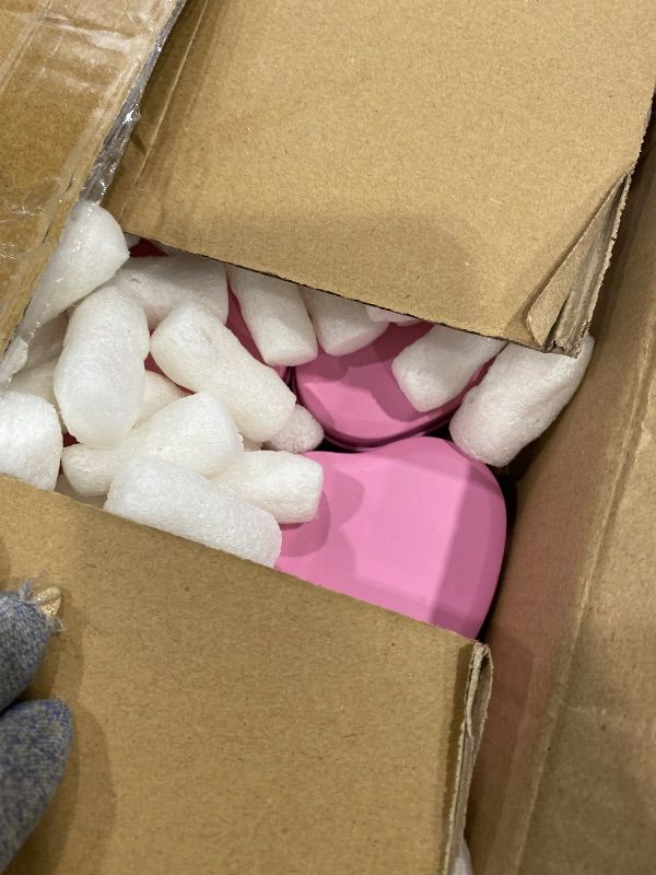 Photo 1 of *See Clerk Notes*
uxcell 12Pcs Heart Shaped Metal Tins Box, Empty Candy Jars with Lids, Favors Storage Containers for Valentine's Day Candles Wedding Parties Cookies Gifts, Pink (7.5x7x3.5cm)