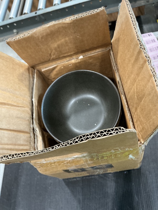 Photo 1 of * set of three * Tikooere Cereal Bowls, 24 oz Soup Bowls Set of 4, Ceramic Bowls Set for Salad, Fruit, Breakfast, Dessert, Stoneware Bowls for Kitchen, Dishwasher & Microwave Safe, Matte Black