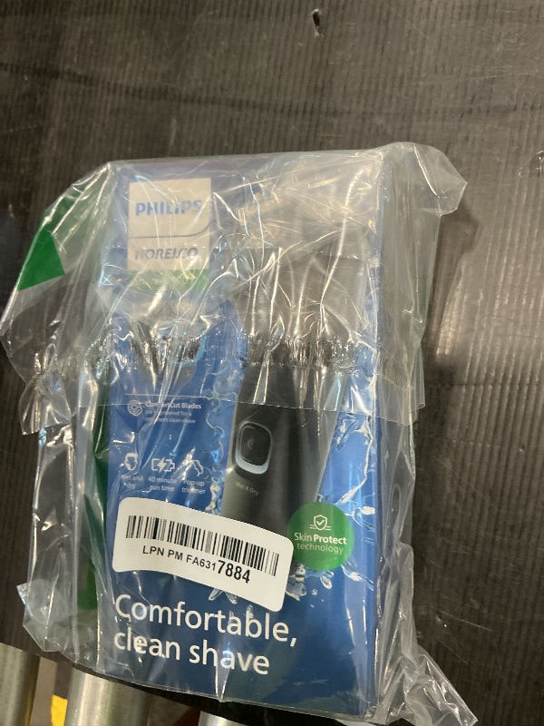 Photo 1 of *MISSING PARTS UNKNOWN*
Philips Norelco Shaver 2400 Series, Wet and Dry Electric Shaver, Pop-up Trimmer, P-Cap, Deep Black, Model X3001/90
