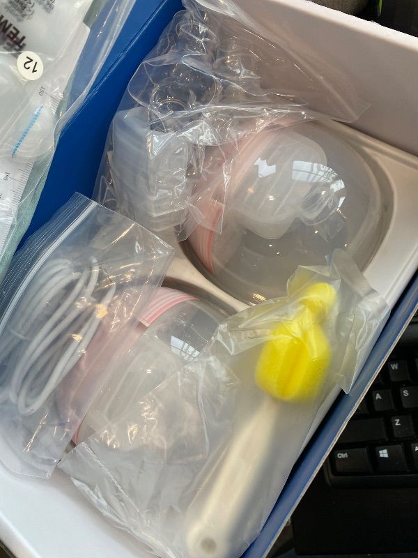 Photo 1 of **MINOR DAMAGE - USED**
MomMed Wearable Breast Pump S21 - Leak-Proof Design, Hands-Free Double Portable Electric Breast Pump with 9 Levels - 24mm Shield