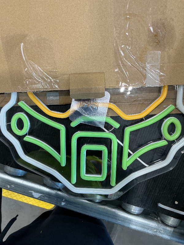 Photo 1 of ***NOT FUNCTIONAL*** ***READ CLERK NOTES*** Babymiu Chief Game Led Lamp Neon Sign Room Decor.Boys Game Gifts Merch Party Supplies for Sign Wall Art Decoration Acrylic USB Powered Unique Night Light Living Kids Room Shop Bar