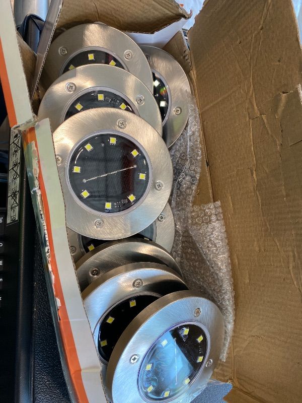Photo 1 of *MINOR DAMAGE - USED*
INCX Solar Lights for Outside,12 Pack Solar Lights Outdoor Waterproof, Solar Garden Lights Landscape Lighting for Patio Pathway Lawn Yard Deck Driveway Walkway, Cold White