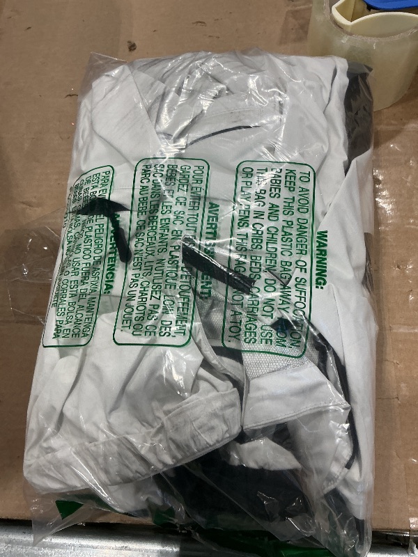 Photo 1 of *Dirty item* Men's Cycling Rain Jackets Waterproof Running Bike Windbreaker Hooded Reflective Biking Windproof Bicycle Riding(White/Black,XXL)