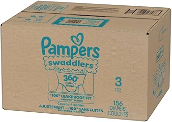 View 1 of **SIZE 2**
Pampers Swaddlers Diapers, Size 2 (10-22 lbs), 186 Count, Absorbent, Keeps Baby Dry and Comfortable, Skin Safe Disposable Baby Diaper (Packaging May Vary)