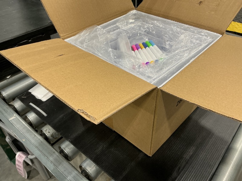 Photo 1 of 10 Pcs White Acrylic Buffet Risers with Mini Sign and Marker, Food Display Stands for Buffet Table Party Catering Dessert Jewelry Collectibles, Acrylic Cube Nesting Boxes with Hollow Bottoms 8 Sizes (10" 9" 8" 7" 6" 5" 4" 4" 3" 3")