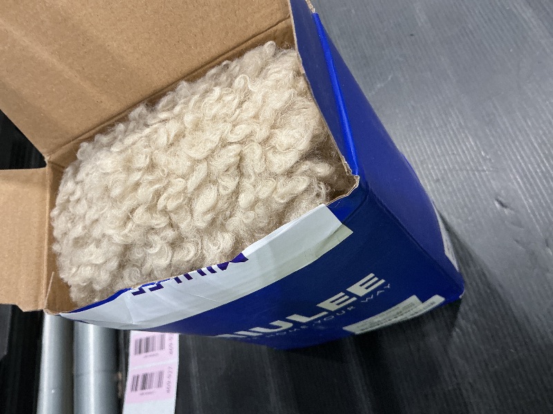 Photo 1 of **Used - Minor Damage**
MIULEE Pack of 2 Faux Fur Throw Pillow Covers 20x20 Inch Neutral Oatmeal Boucle Decorative Sherpa Pillow Covers Fuzzy Accent Soft Sheepskin Fleece for Boho Home Decor Sofa Living Room Couch Bed