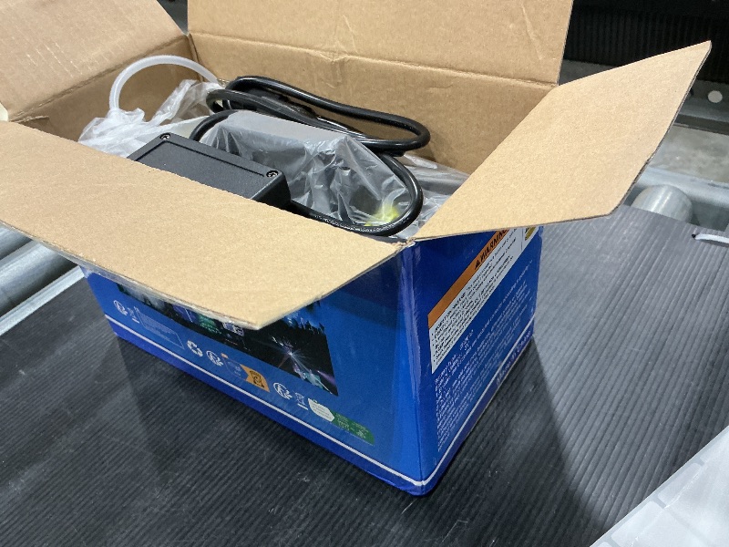 Photo 1 of **UNTESTED**
AGPTEK Fog Machine, Smoke Machine with 13 Colorful LED Lights Effect, Auto Mode 4000CFM Fog with 1 Wired Receiver and 2 Wireless Remote Controls, Perfect for Wedding, Halloween, Party and Stage Effect