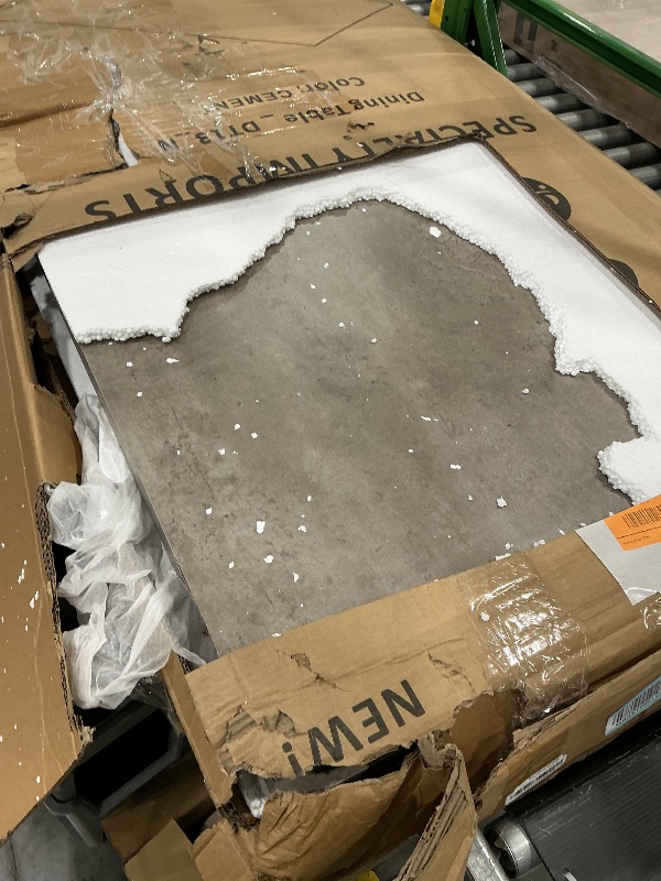 Photo 1 of ***UNKNOWN MISSING PIECES** GIA Home Furniture Series 70-Inch Rectangular Seamless Table Top Dining Room Table, Woodland Cement Gray