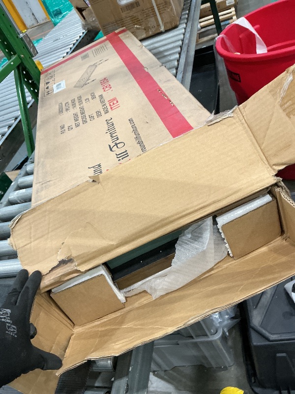 Photo 1 of ***PARTIAL SET*** ***READ CLERK NOTES*** Roundhill Furniture Prato 6-Piece Dining Set, Dining Table with 4 Cross Back Chairs and Bench, Antique Blue and Distressed Walnut Finish