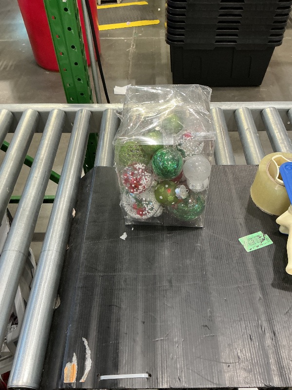 Photo 1 of **MISSING PARTS**
Teeanzo 30Pcs Clear Christmas Tree Ball Ornaments Set, Multi-Size Plastic Balls Red Green White Colorful Variety Shatterproof Ornaments with Hanging Loops for Xmas Tree Decoration Home Holiday Party