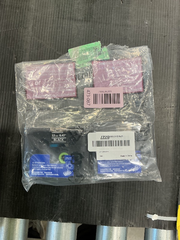 Photo 1 of **Missing**
Labelife Label Maker Tape Black Replacement for Brother TZe-335 TZe335 P Touch Label Tape White on Black TZe TZ 12mm 0.47 Laminated for Brother PT-D210 PT-D220 PT-H110 PT-D400 PT-D600, 4-Pack