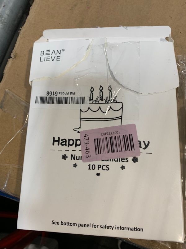 Photo 1 of **Missing numbers 2 & 5** 10-Pieces Numeral Birthday Candles - Cake Numeric Candles Number 0 1 2 3 4 5 6 7 8 9,Used for Cake Decoration on Birthday Parties and Wedding Anniversary Celebrations(Champagne Gold)