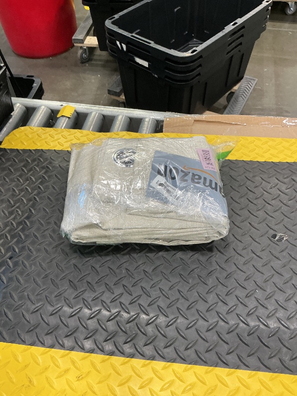 Photo 1 of *USED*
H.VERSAILTEX Polyester Blackout Curtains 96 Inches Long, 100% Absolutely Blackout Elegant Curtains for Bedroom, Thermal Insulated Linen Drapes Grommet Curtains with White Liner, 2 Panels, Natural