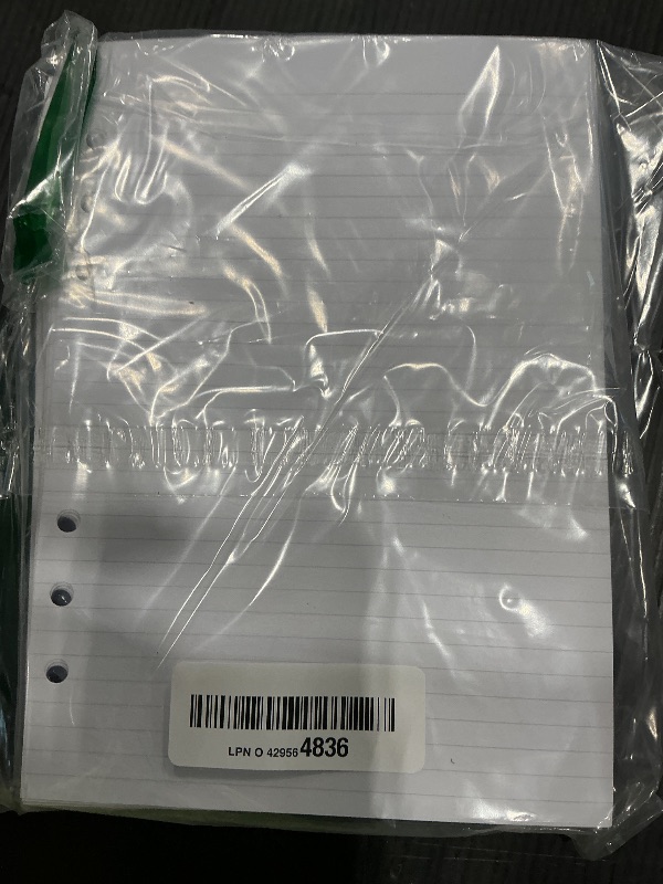 Photo 1 of (3-Pack) A5 Lined Refills Paper for Filofax Planner/Binders/Organizer, 6 Hole Punched Loose Leaf Paper, Total 300 Sheets/600 Pages, 100gsm, White, 148 x 210mm