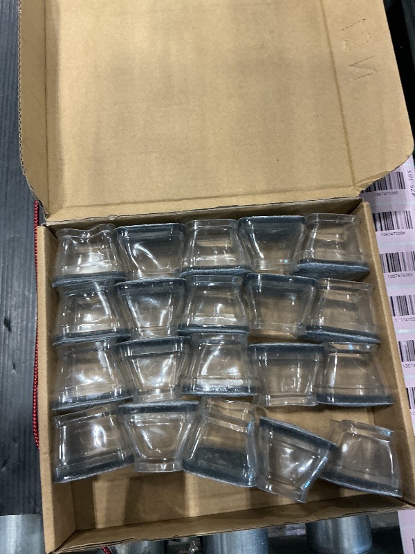 Photo 1 of *******missing some pices ****Ansible 24 Pcs Chair Leg Floor Protectors Square, Silicone Felt Furniture Leg Pads Caps Covers for Hardwood Floors (Fit:1-5/8" to 2")