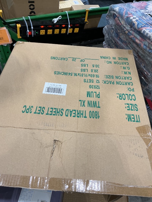 Photo 1 of *12 SETS* Twin XL Sheets - Breathable Luxury Sheets with Full Elastic & Secure Corner Straps Built In - 1800 Supreme Collection Extra Soft Deep Pocket Bedding Set, Sheet Set, Twin XL, Plum