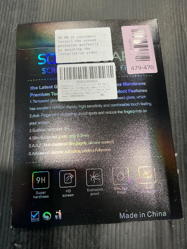 Photo 1 of [2+2+2 Pack] Foneskream Soft TPU Flim Compatible for Samsung Galaxy Z Fold 5 Screen Protector 7.6 inch + Camera Lens Protector [Anti-Scratch][Not Samsung Galaxy Z Fold 3/4]