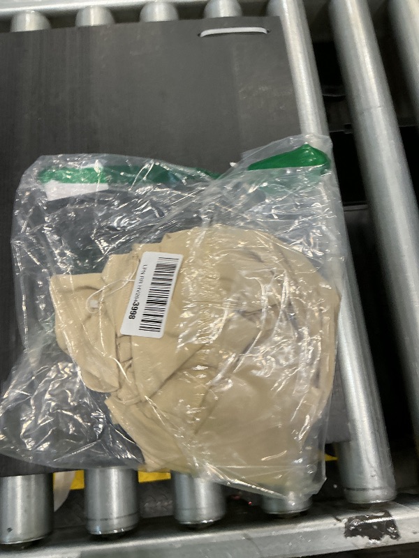 Photo 1 of ***MINOR DAMAGE*** Afibi Women's Casual Basic Versatile Flared Pleated Mini Skater Skirt with Shorts (Medium, Khaki)