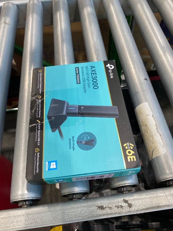 Photo 1 of **UNTESTED**
TP-Link WiFi 6E USB Adapter for Desktop PC - (Archer TXE50UH) AXE3000 Tri-Band Wireless Network Adapter, Ultra-Low Latency, MU-MIMO, OFDMA, Refined Security, WPA3, Supports Windows 11/10