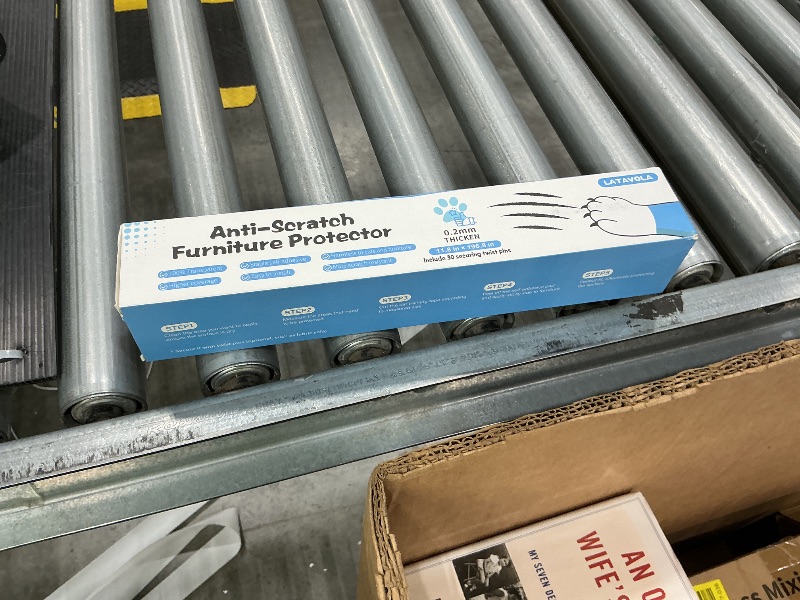 Photo 1 of [Thicken Vinyl] Anti Cat Scratch Furniture Protector, Single-Sided Sticky Couch Protector for Cats(196.8"x11.8")