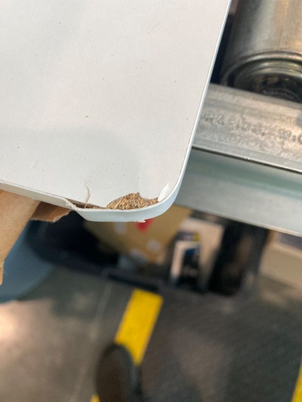 Photo 1 of ***MINOR DAMAGE*** MARTY Printer Stand with Storage for Desk, Desktop Printer Stand Shelf Organzier for Home/Office Heavy Duty Printer Riser Under Desk Small Printer Table for Fax Machine Copier Scanner(White)