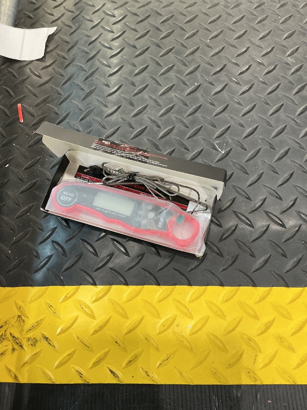 Photo 1 of **UNTESTED**
RIWUSI Meat Thermometer Digital, Instant Read Food Thermometer with Dual Probe, Backlight LCD Display, Calibration Function, Kitchen Accessories for BBQ Grill, Christmas Stocking Stuffers for Men