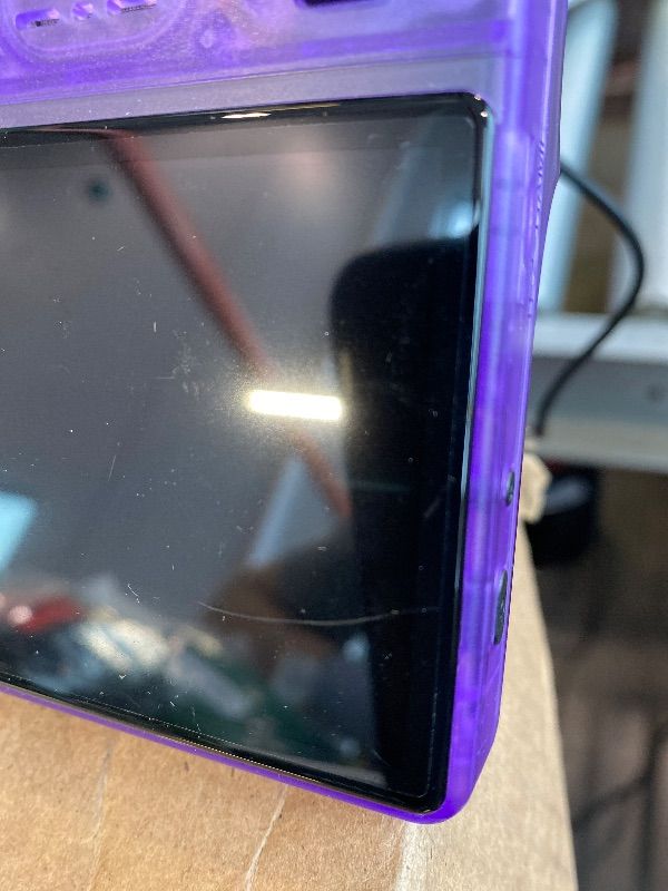 Photo 1 of ***MINOR DAMAGE*** ONYAERS R40s Pro Handheld Game Console, Retro Gaming Console with 3.5-in IPS Screen, 256GB Memory Built-in 30,000 HD Video Games, Portable Video Game Consoles with 3800mAh Battery (Purple)