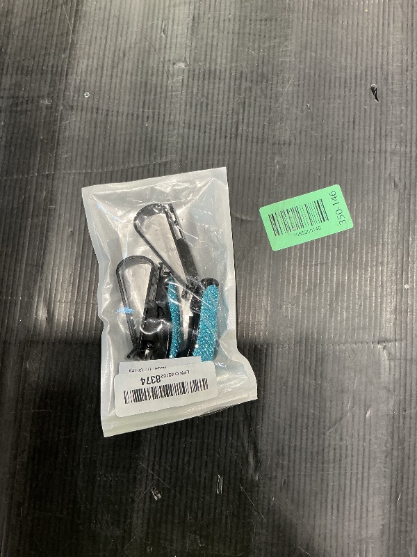 Photo 1 of ***READ CLERK NOTES*** Wevdn 2 PCS Car Sun Visor Glasses Holder, Fashion Bling Car Eyeglasses Sunglasses Hanger for Women Girls, Glasses Holder Clip Hanger Mount with Ticket Card Clip, Car Accessories (Light Blue)